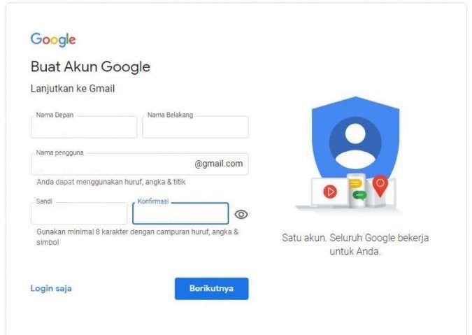 Cara bikin account gmail