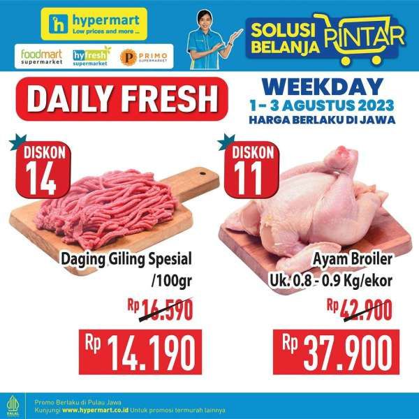 Katalog Harga Promo Hypermart Weekday 1-3 Agustus 2023