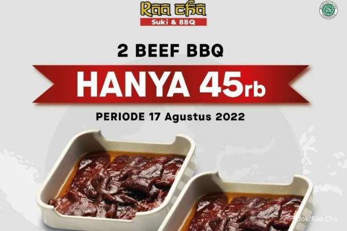 Cuma Hari Ini! Promo Raa Cha Spesial Beli 2 Beef BBQ Jadi Rp 45.000