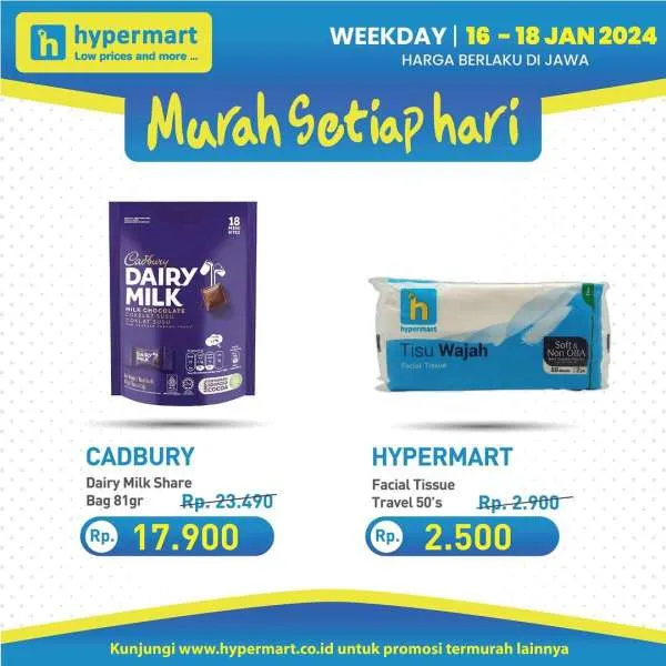 Promo Hypermart Hyper Diskon Weekday Periode 16-18 Januari 2024