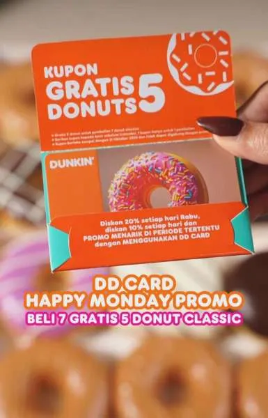 Promo Dunkin Happy Monday Beli 7 Gratis 5