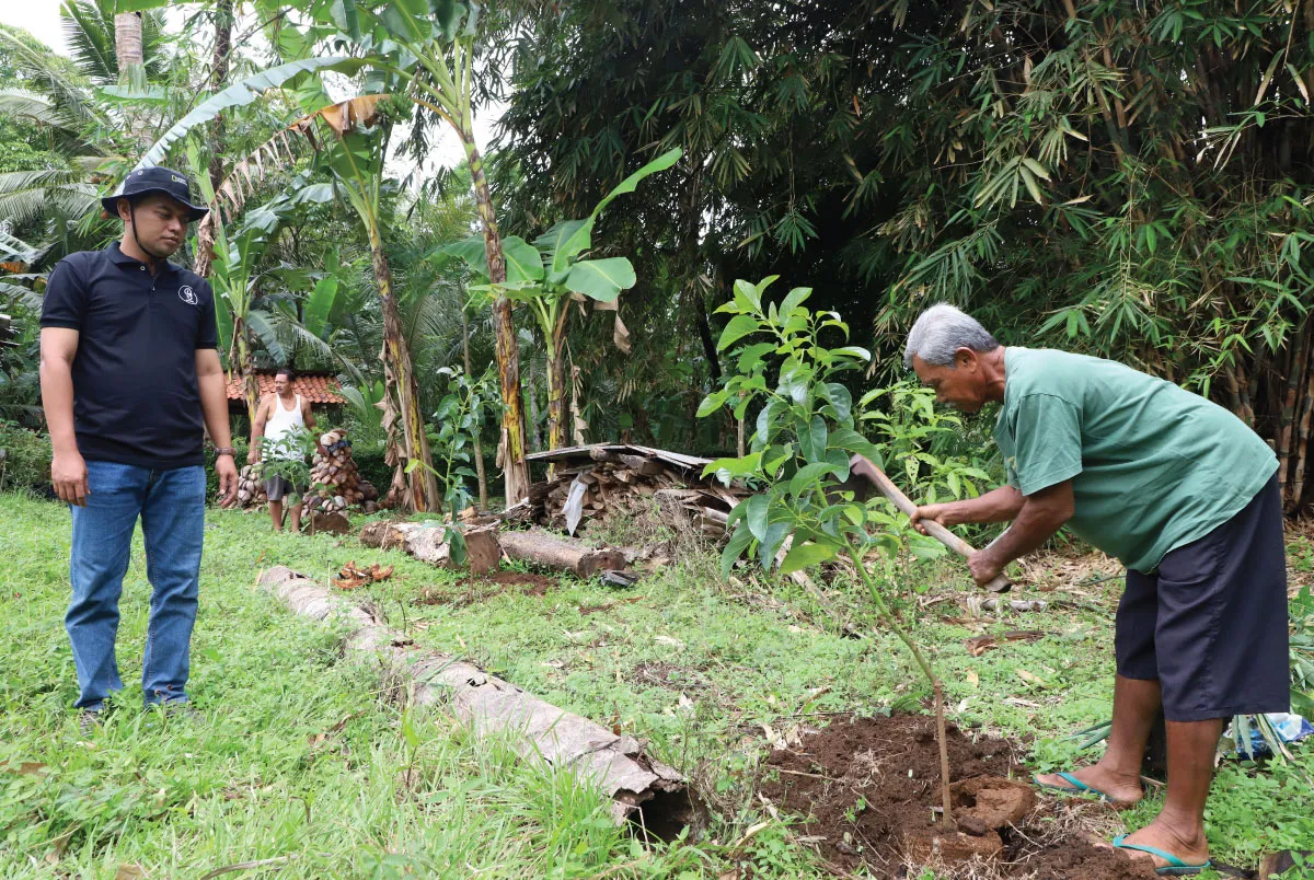 BRI Menanam Bagi 110 Bibit Alpukat ke Desa Megulung Kidul