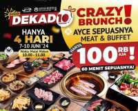 Promo Crazy Brunch Kintan Buffet! Makan AYCE Sepuasnya Cuma Rp 100 Ribu