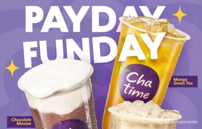 Kesempatan Terakhir Promo Chatime Payday Funday, Minuman Favorit Cuma Rp 19.000/Cup