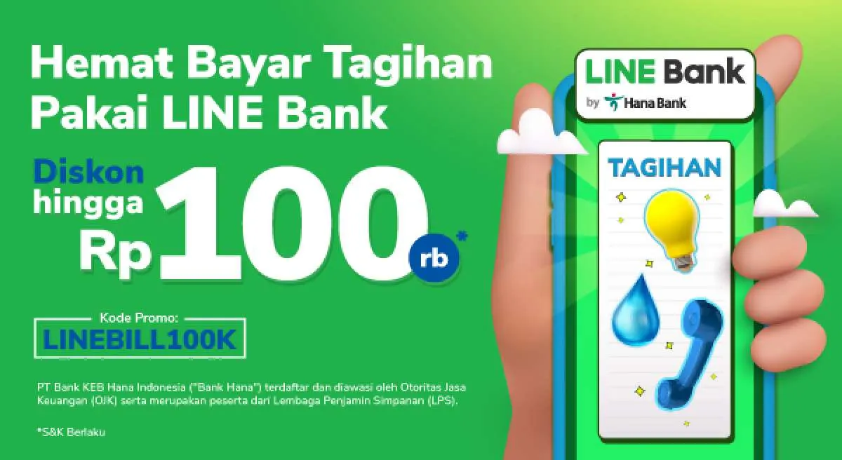 Promo Tokopedia LINE Bank April 2022, Beli Pulsa dan Bayar Tagihan Diskon Rp 100.000