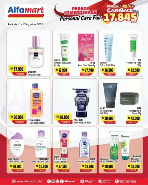 Promo Alfamart Personal Care Fair Periode 1-15 Agustus 2025