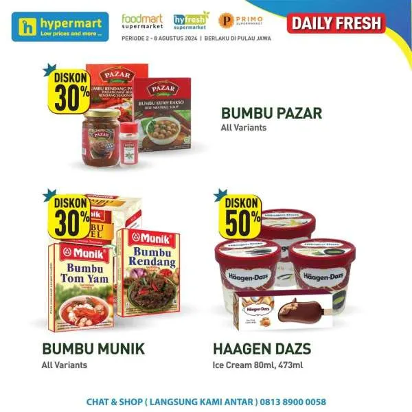 Promo Hypermart Hyper Diskon Weekday Periode 6-8 Agustus 2024