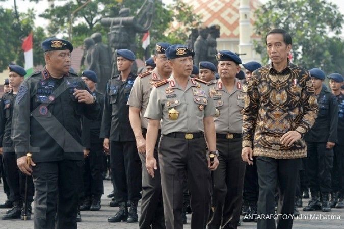 Jokowi titahkan Kapolri tumpas tuntas pelaku bom 