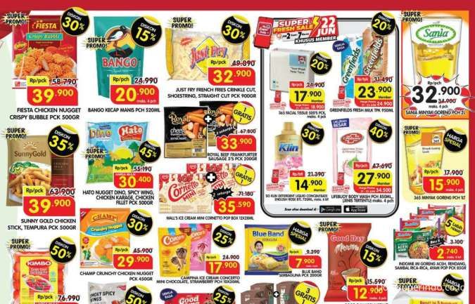 Promo Superindo Hari Ini Periode 21-23 Juni 2024, Ada Diskon 50% dan Beli 1 Gratis 1