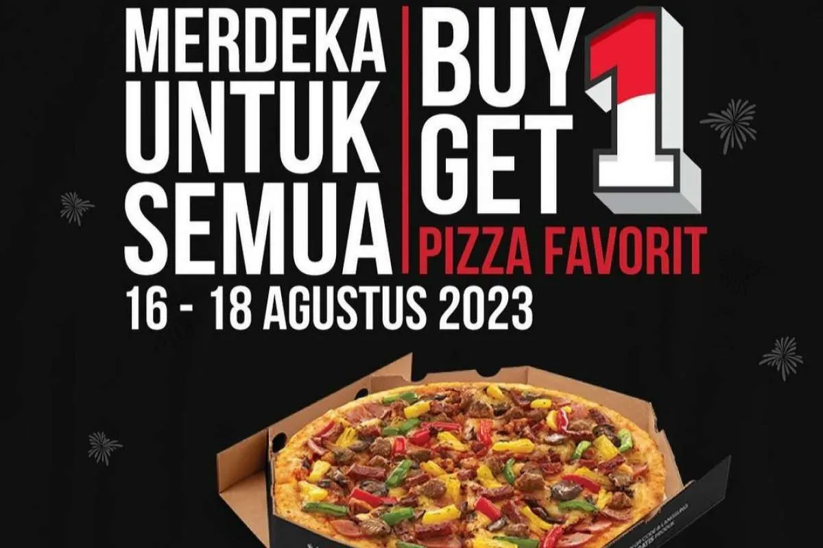 Promo PHD di Momen Kemerdekaan 17 Agustus 2023, Buy 1 Get 1 Pizza Reguler