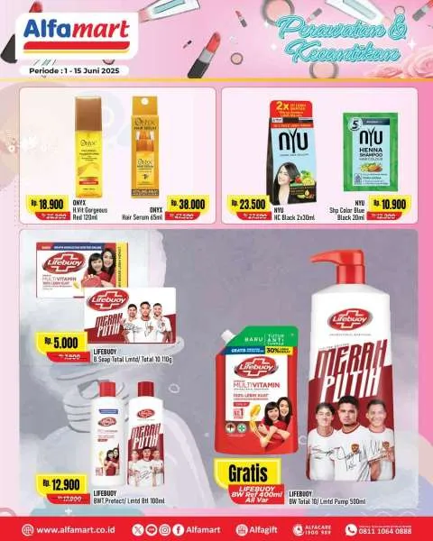 Promo Alfamart Beauty Fair Diskon s/d 45% Periode 1-15 Juni 2025