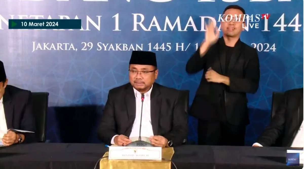 Kemenag: 1 Ramadan 1445 Hijriah Jatuh pada Selasa 12 Maret 2024
