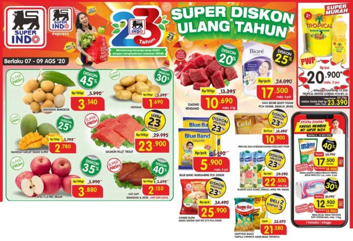 Harga Promo Superindo 7-9 Agustus 2020, diskonan Minggu!