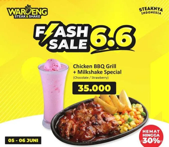 Promo Flash Sale 6.6 Waroeng Steak