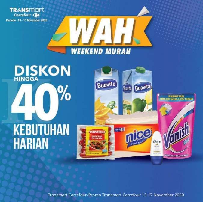 Promo Transmart Carrefour 13-17 November 2020 