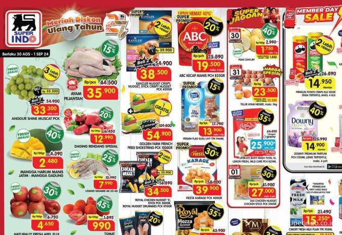 Promo JSM Superindo 30 Agustus-1 September 2024, Kanzler Nugget Beli 2 Lebih Hemat