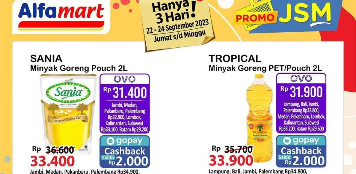 Promo JSM Alfamart 22-24 September 2023, Banyak Potongan Harga Mulai Hari Jumat