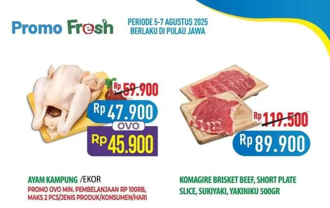Promo Hypermart Weekday 5-7 Agustus 2025, Aneka Daging Slice Diskon Rp 29.600