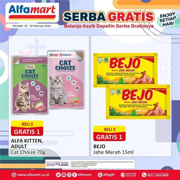 Promo Alfamart Serba Gratis Periode 1-15 Februari 2024