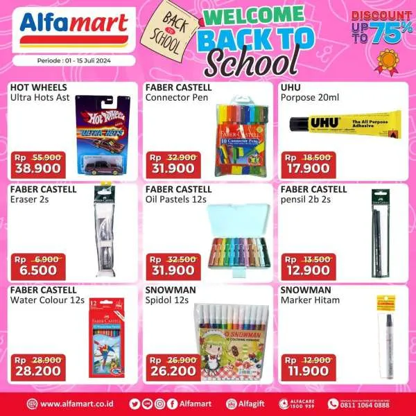 Promo Alfamart Back to School Periode 1-15 Juli 2024