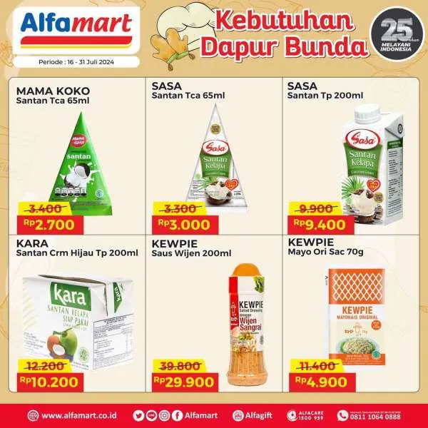 Promo Alfamart Kebutuhan Dapur Periode 16-31 Juli 2024