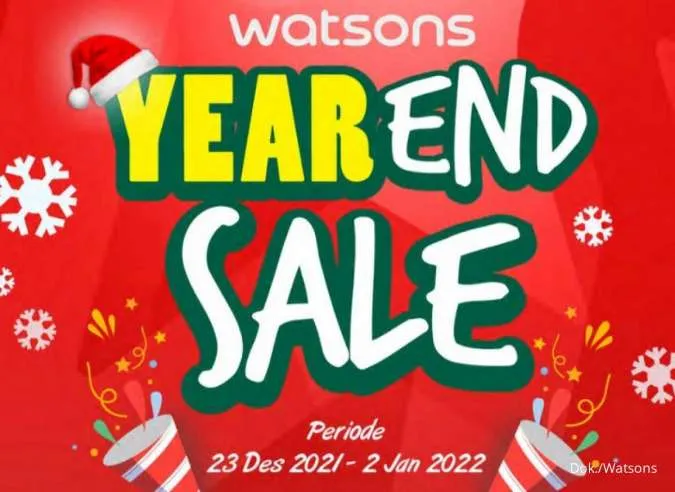 Katalog Promo Watsons Year End Sale, Diskon s/d 70% hingga 2 Januari 2022