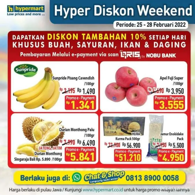 Promo Hypermart Hyper Diskon Weekend Periode 25-28 Februari 2022