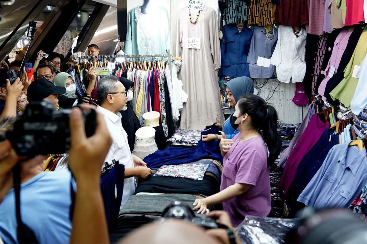 Kunjungi Pasar Tanah Abang,Mendag: Alhamdulillah,Jelang Lebaran Geliat Ekonomi Tumbuh