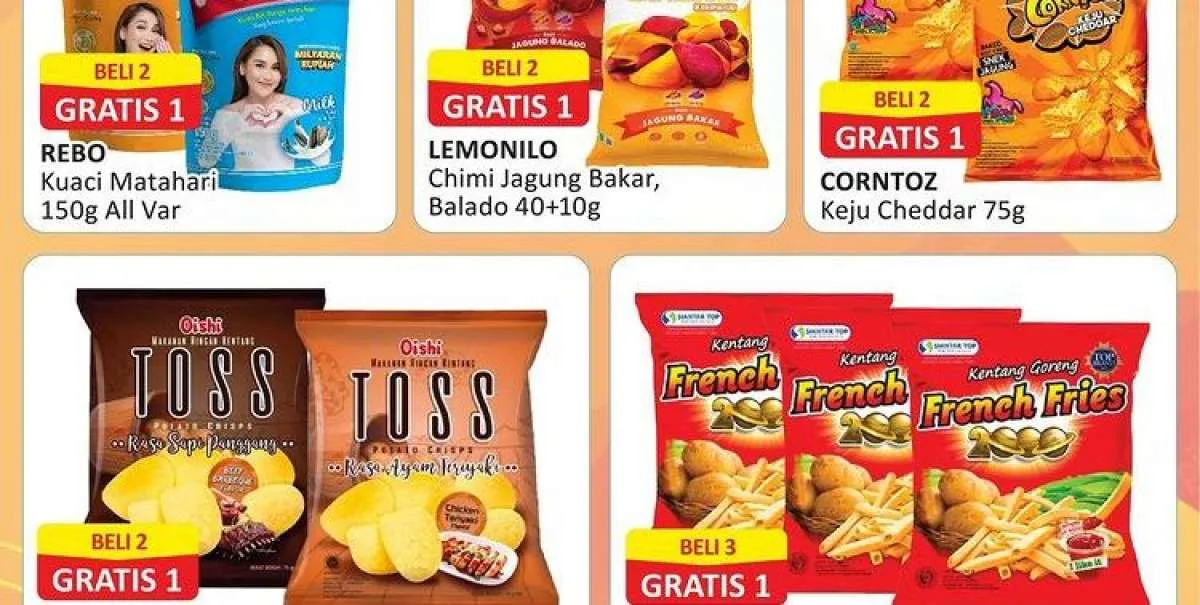 Promo Alfamart di 25 Oktober 2022, Beli 2 Gratis 1 untuk Beragam Snack