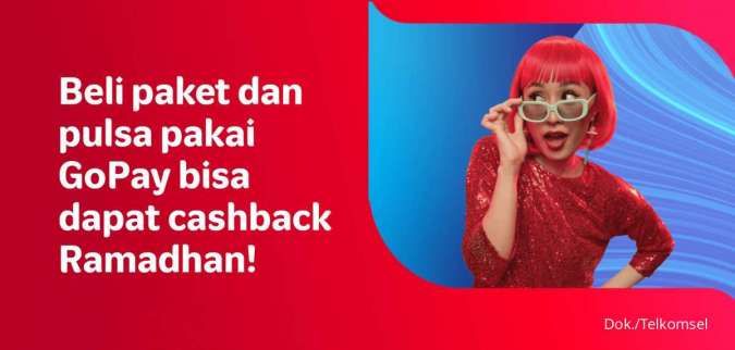 Promo Telkomsel dan GoPay, Beli Paket Data Bonus Cashback 50%!