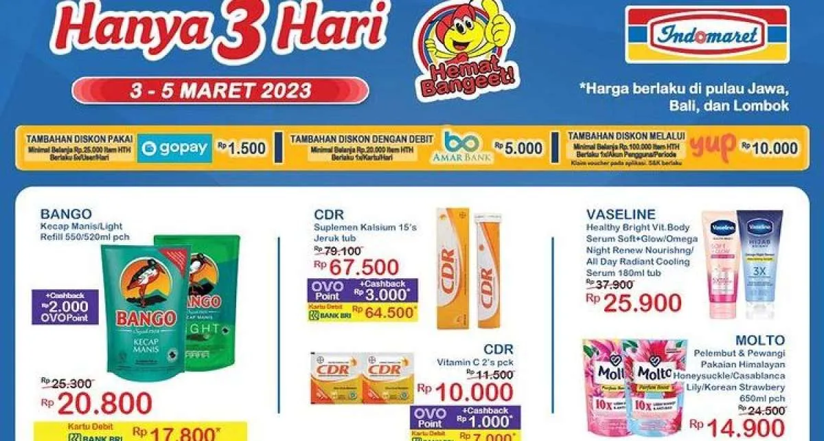 Katalog Promo JSM Indomaret hingga 5 Maret 2023, Dapatkan Banyak Potongan Harga
