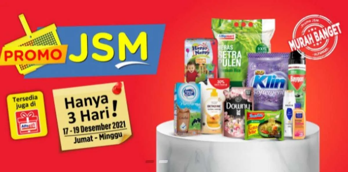 Promo JSM Alfamart 17-19 Desember 2021, Harga Lebih Murah di Sepanjang Akhir Pekan