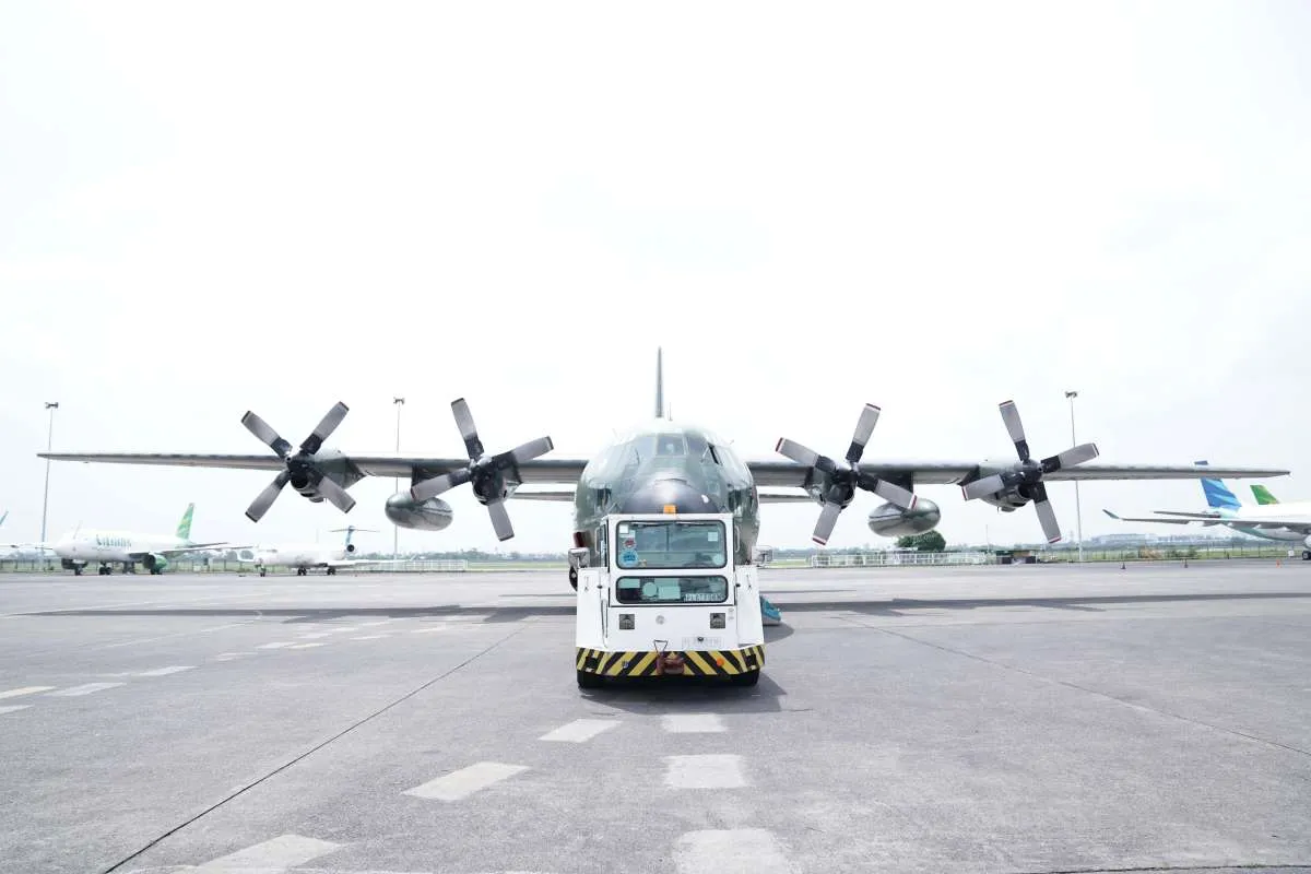 Mantapkan Ekspansi Industri Pertahanan, GMF Dipercaya Lockheed Martin Rawat Hercules