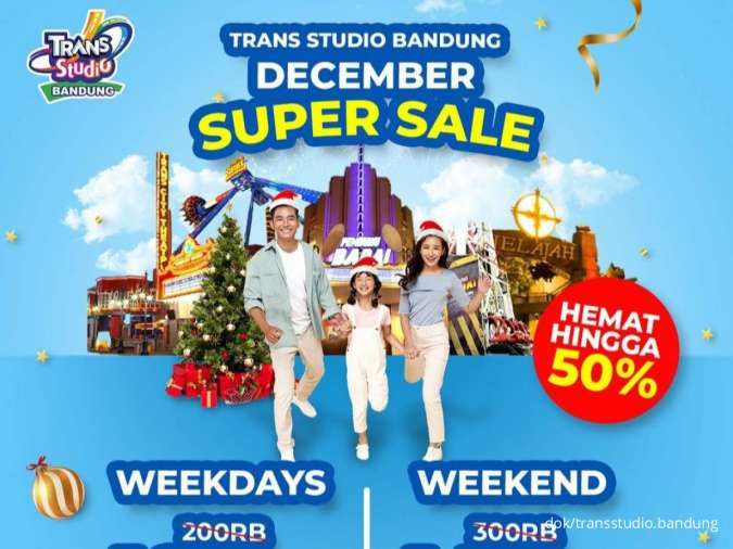 Promo Trans Studio 1-8 Desember 2024, Tiket Rp 100.000/Orang di December Super Sale