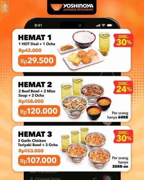 Promo Yoshinoya Hemat