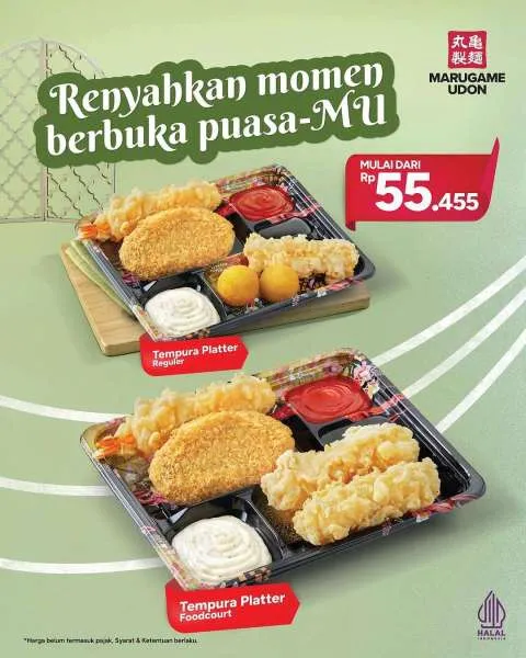 Promo Tempura Platter Marugame Udon