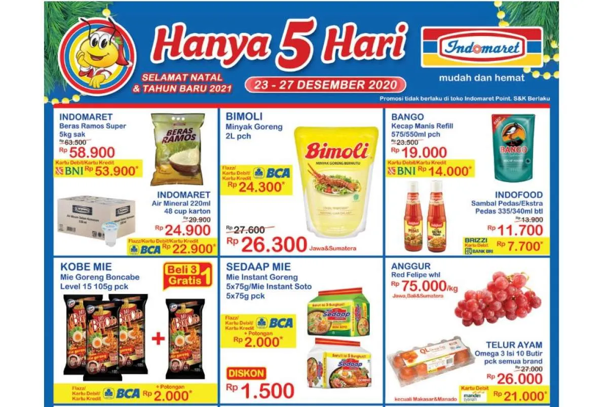 Promo JSM Indomaret lebih panjang, diskonan 23-27 Desember 2020
