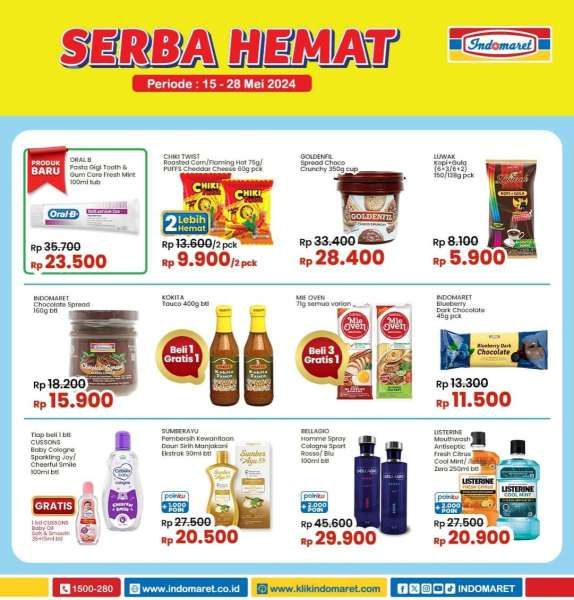 Promo Indomaret Super Hemat Terbaru 15-28 Mei 2024