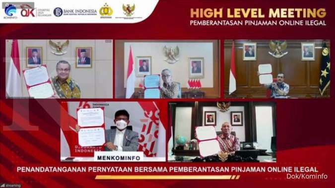 Pernyataan Bersama OJK, Bank Indonesia, Kepolisian RI, Kominfo & Kemenkop UKM dalam Pemberantasan Pinjaman Online Ilegal