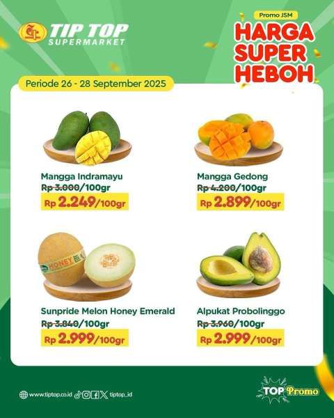 Promo JSM Tip Top 26-28 September 2025