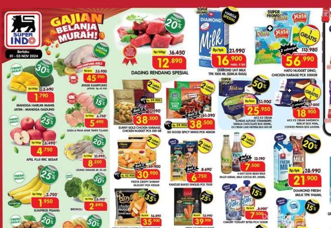 Promo JSM Superindo Weekend 1-3 November 2024, Es Krim Diskon 50% & Beli 1 Gratis 1