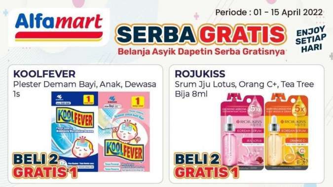 Promo Alfamart Serba Gratis Periode 1-15 April 2022, Nikmati Penawaran Gratis 1
