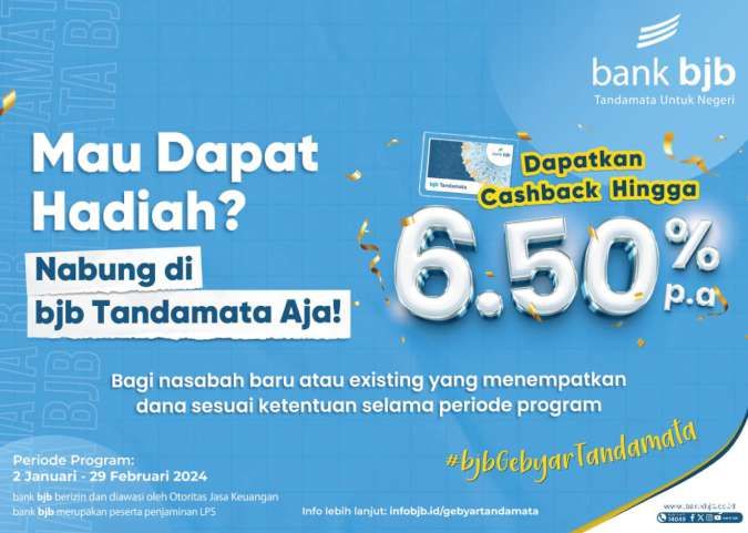bank bjb Hadirkan Program Gebyar Tandamata, Dapatkan Cashback Hingga 6.50%
