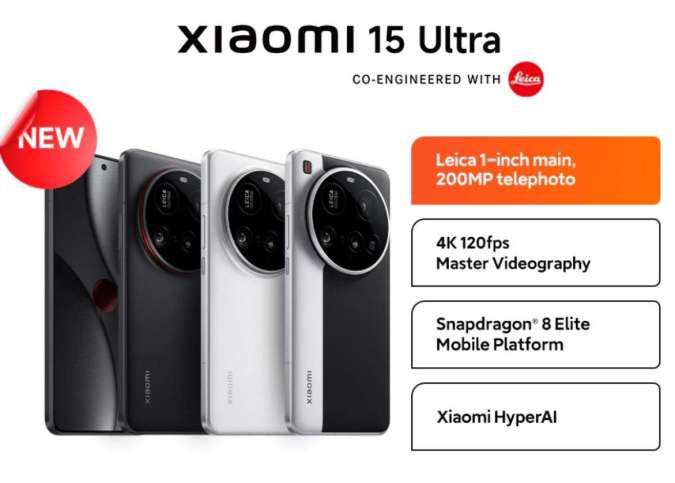 Resmi Hadir di Indonesia, Harga Xiaomi 15 Ultra Mulai dari Rp 17 Jutaan