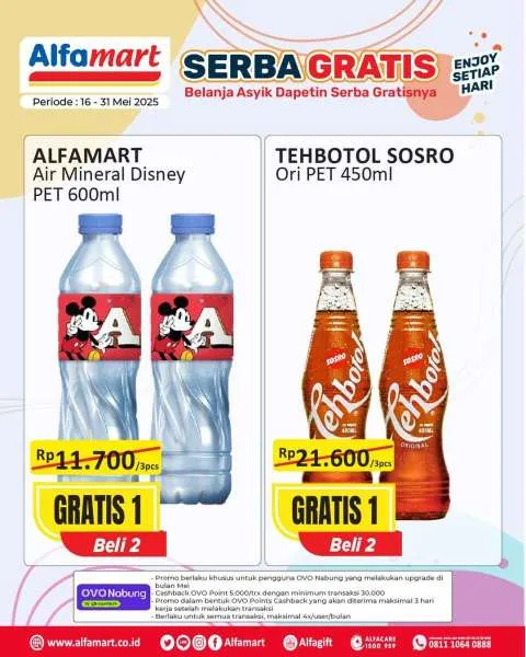 Promo Alfamart Serba Gratis Periode 16-31 Mei 2025