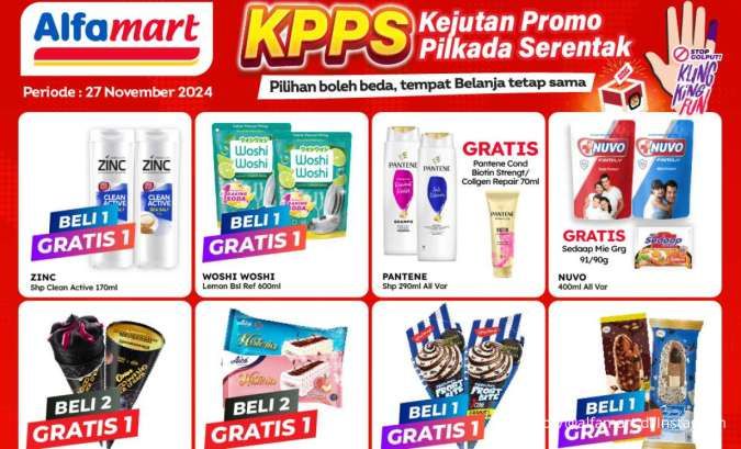 Promo Pilkada di Alfamart Hari Ini 27 November 2024, Ada Es Krim Beli 2 Gratis 1