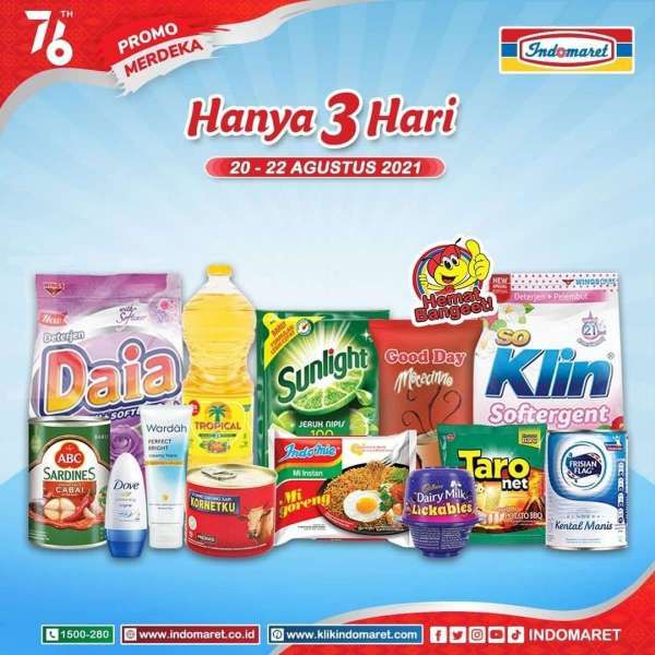 Manfaatkan Promo Merdeka Indomaret Hanya 3 Hari, 20-22 Agustus 2021