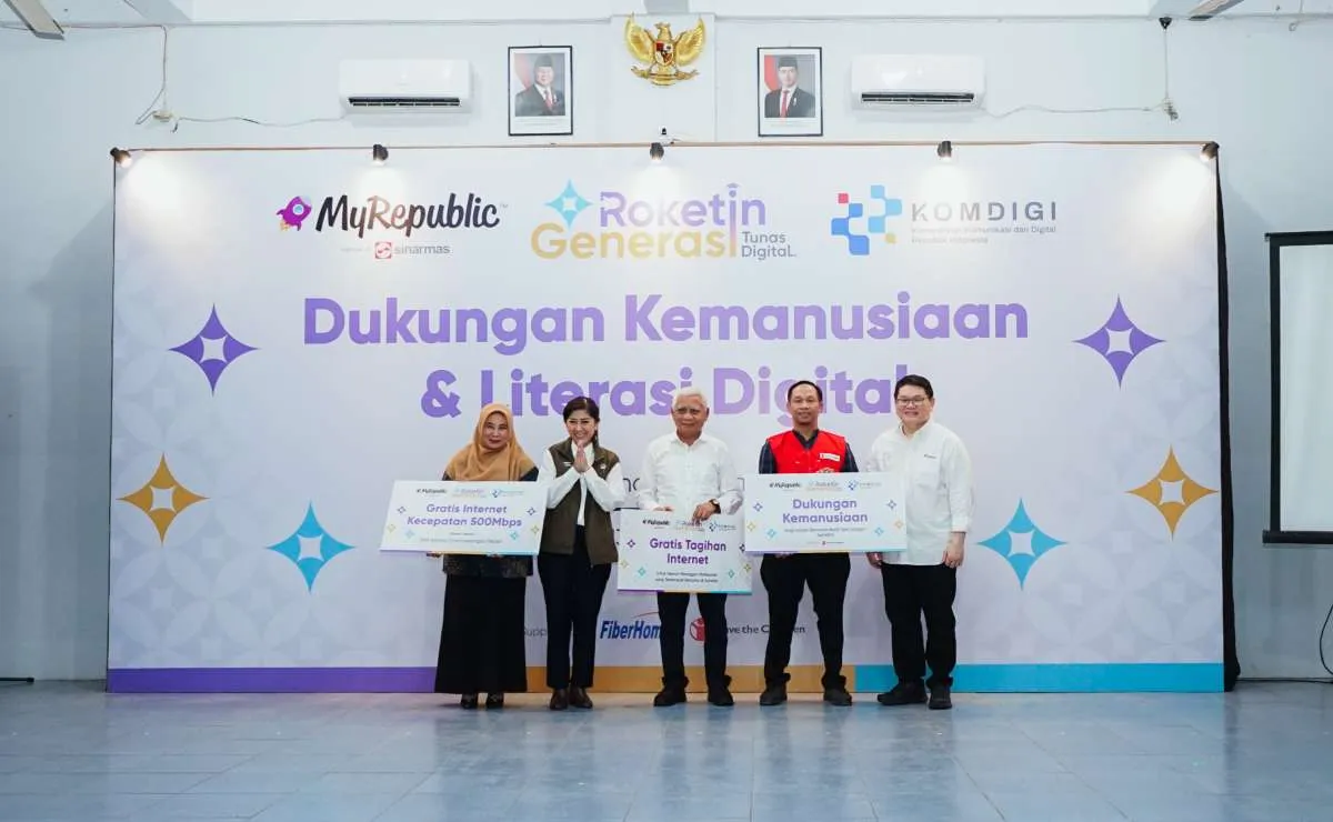 Dukung Pemulihan Pendidikan, MyRepublic Indonesia Beri Bantuan Internet di Medan