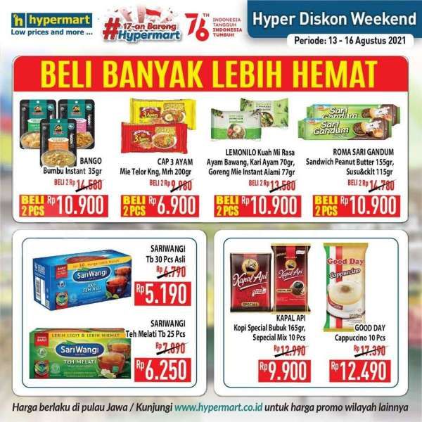 Katalog Promo JSM Hypermart 13-16 Agustus 2021