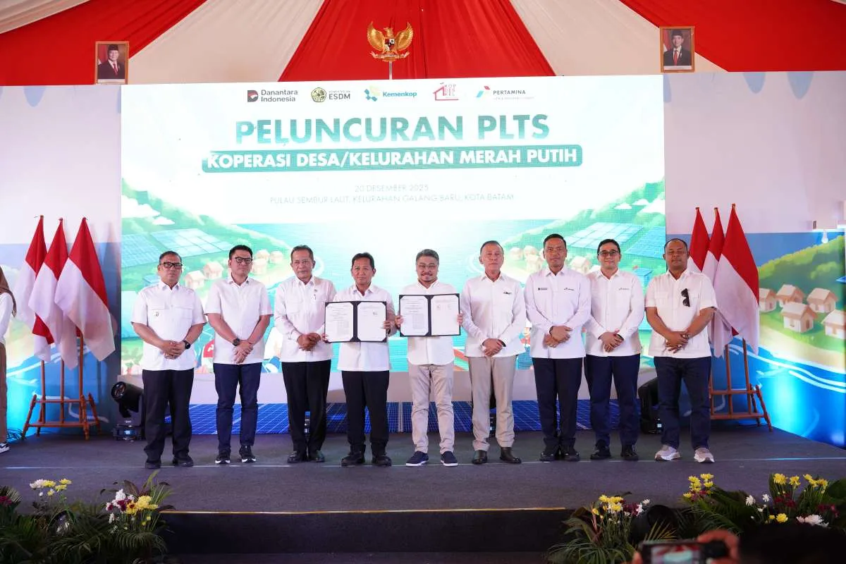 Gandeng Kemenkop, Pertamina NRE Bangun PLTS KDKMP Pertama Berkapasitas 400 Ribu Watt